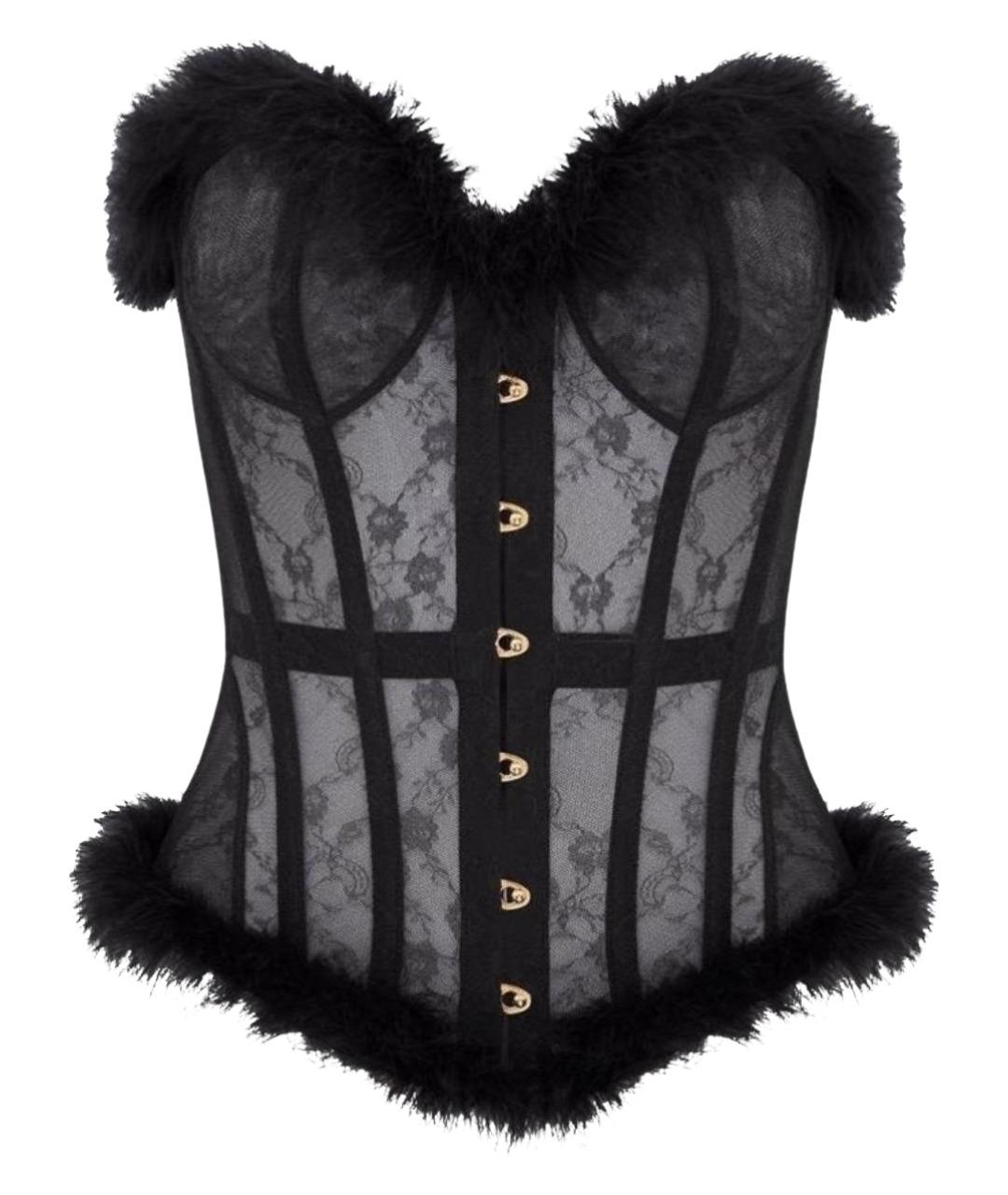 AGENT PROVOCATEUR Черный кружевной корсет, фото 1