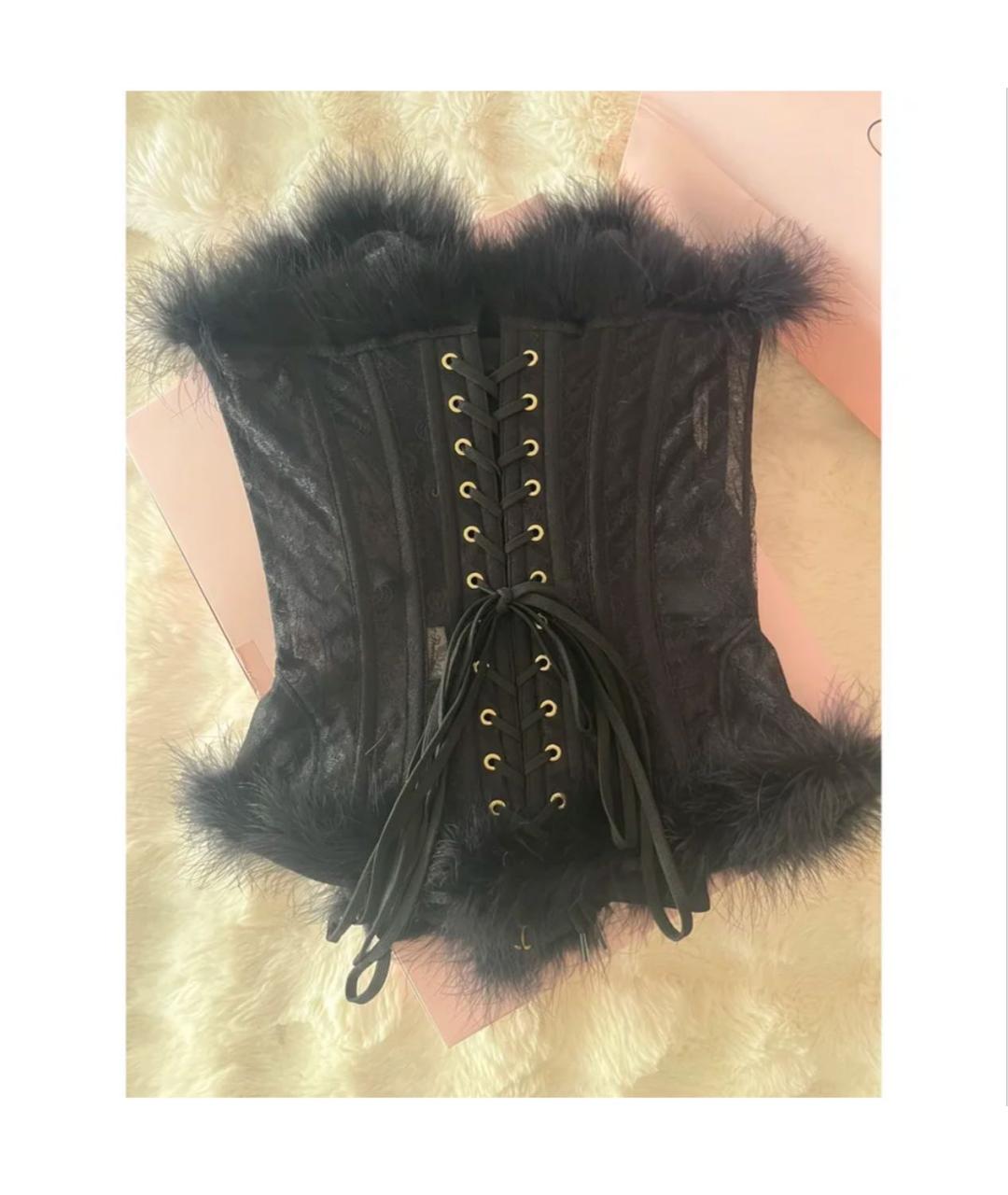 AGENT PROVOCATEUR Черный кружевной корсет, фото 2