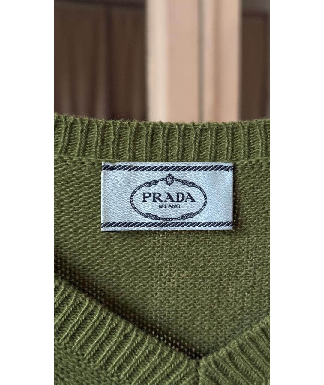 PRADA Зеленый джемпер / свитер, фото 3