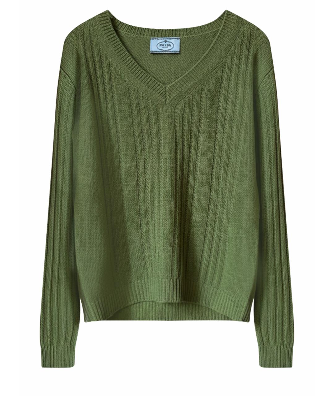 PRADA Зеленый джемпер / свитер, фото 1