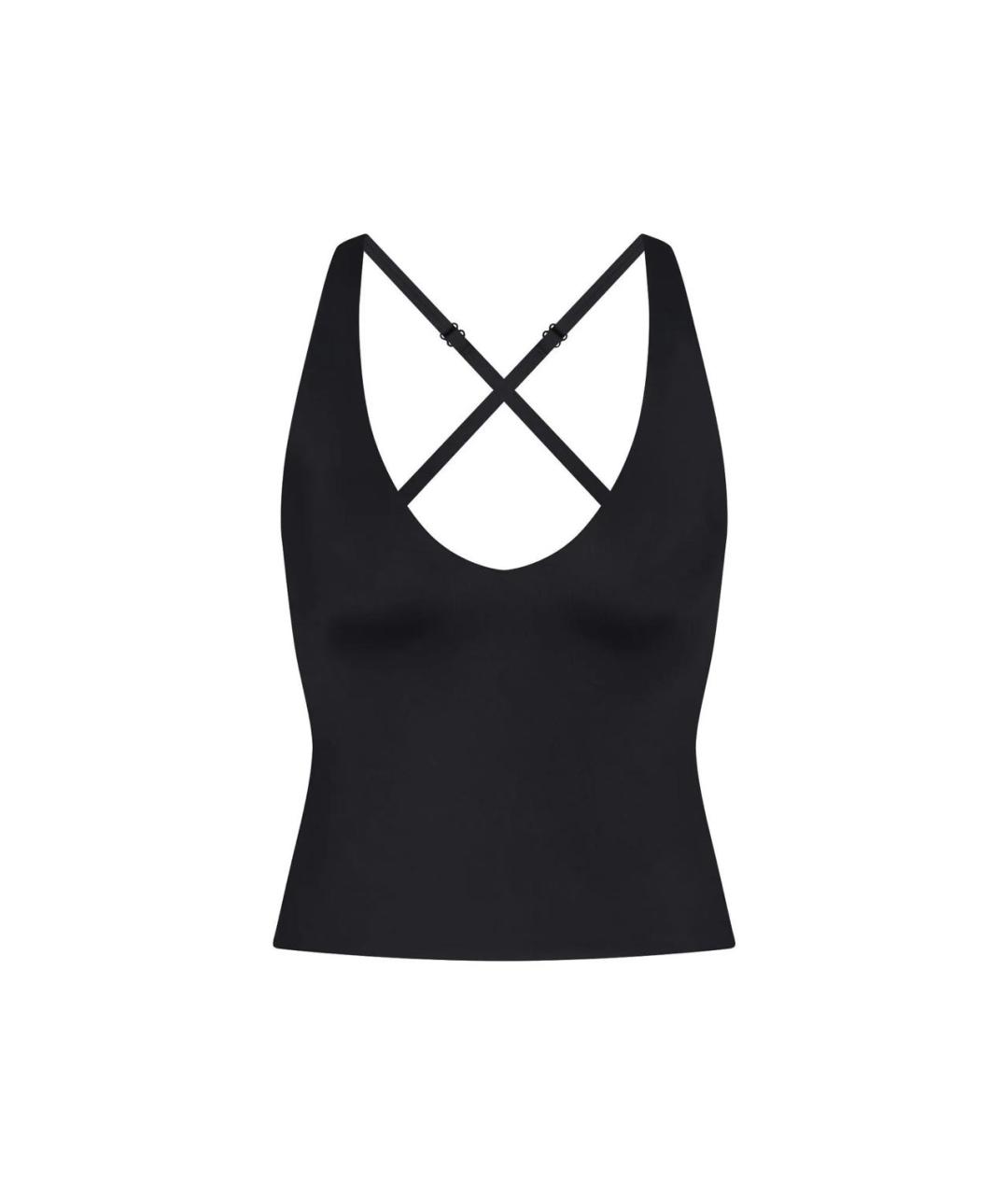 NIKE Черная полиамидовая майка, фото 1