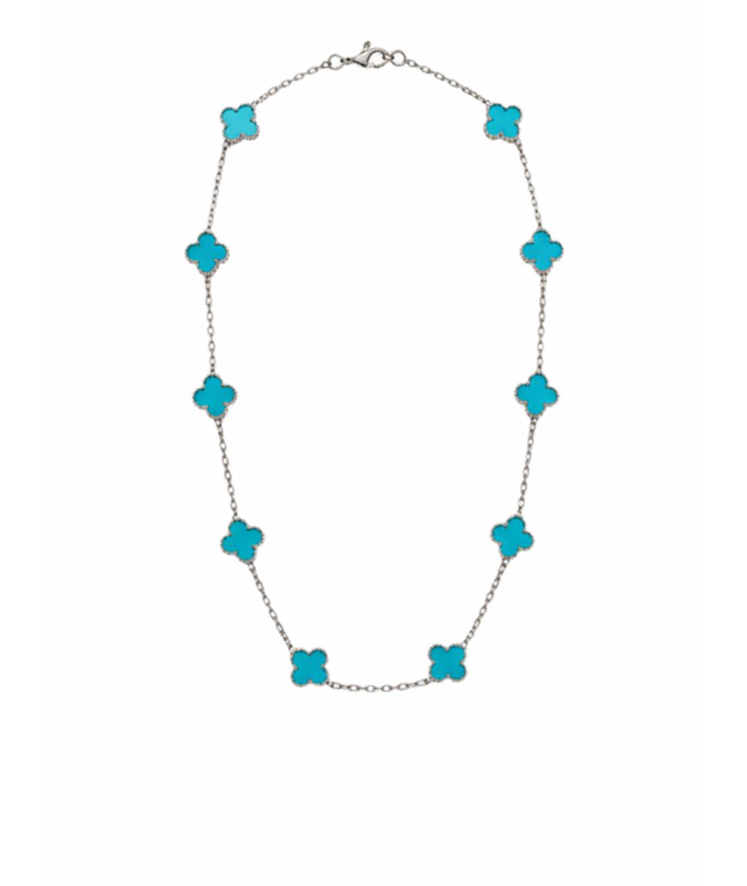 VAN CLEEF & ARPELS Бирюзовое платиновое колье, фото 1