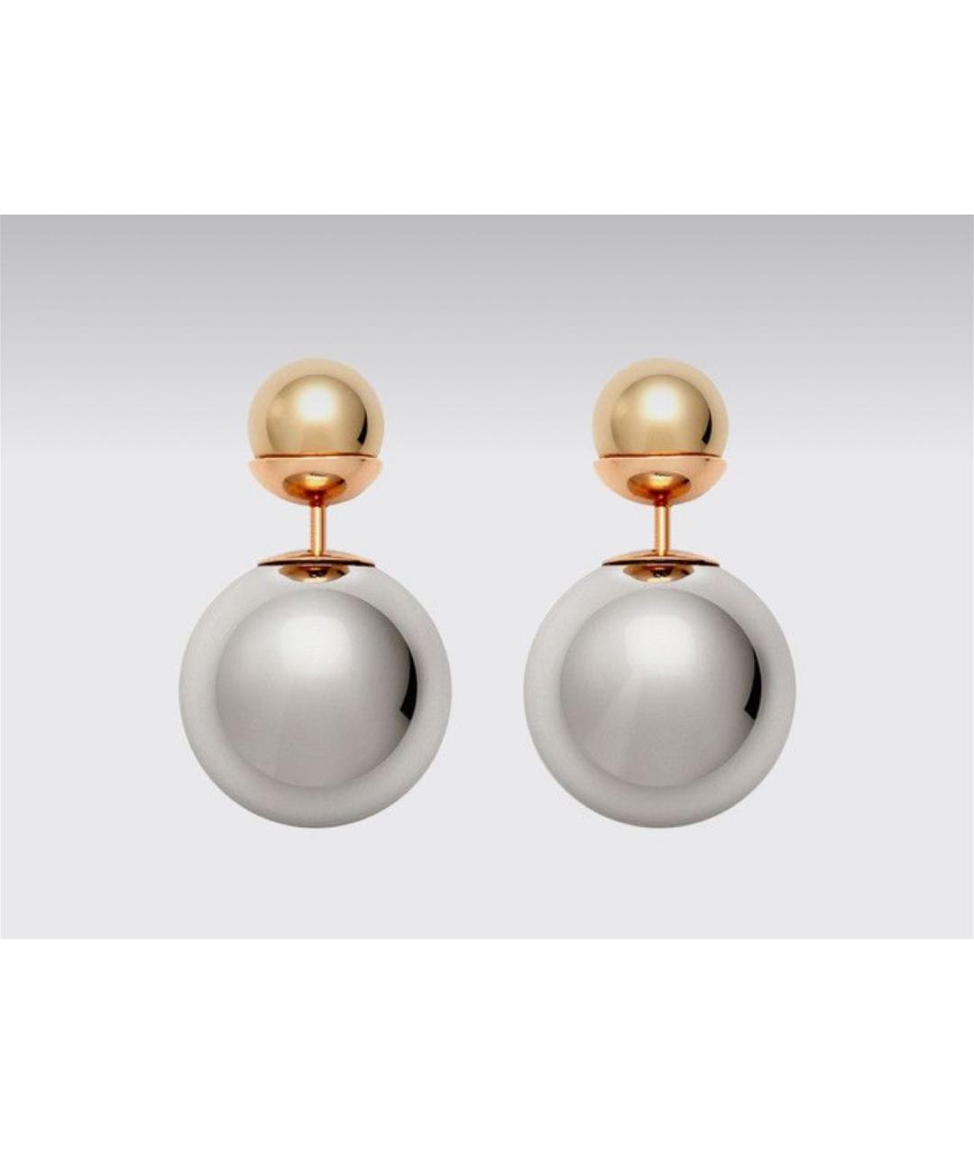 CHRISTIAN DIOR Серебряные металлические серьги, фото 5