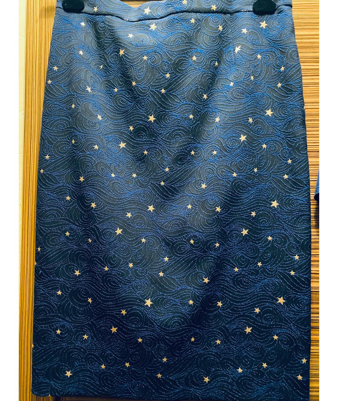 ESCADA Синий вискозный костюм с юбками, фото 4