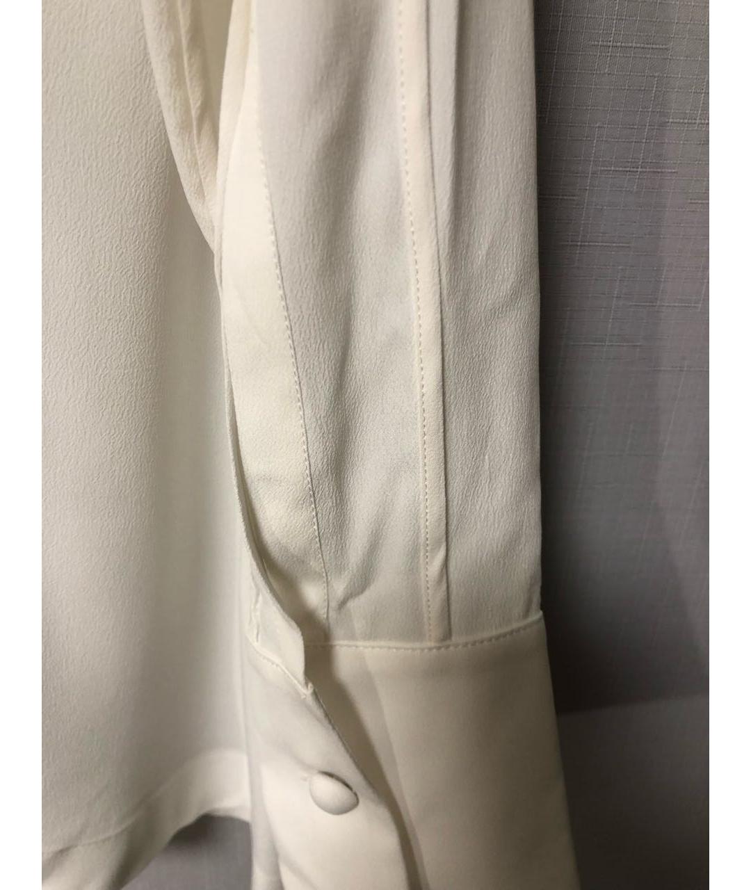 NO. 21 Белая шелковая блузы, фото 6