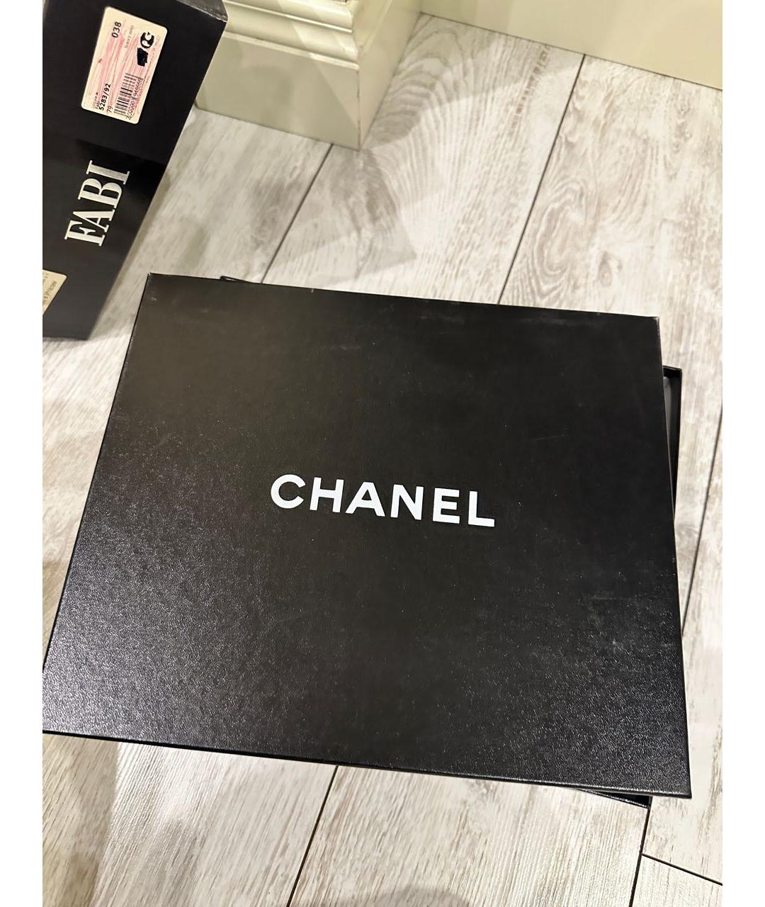 CHANEL Бежевые кожаные туфли, фото 6