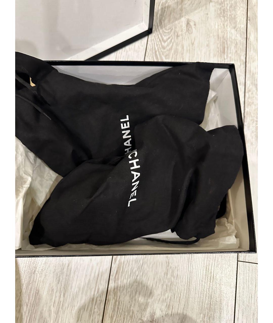 CHANEL Бежевые кожаные туфли, фото 5