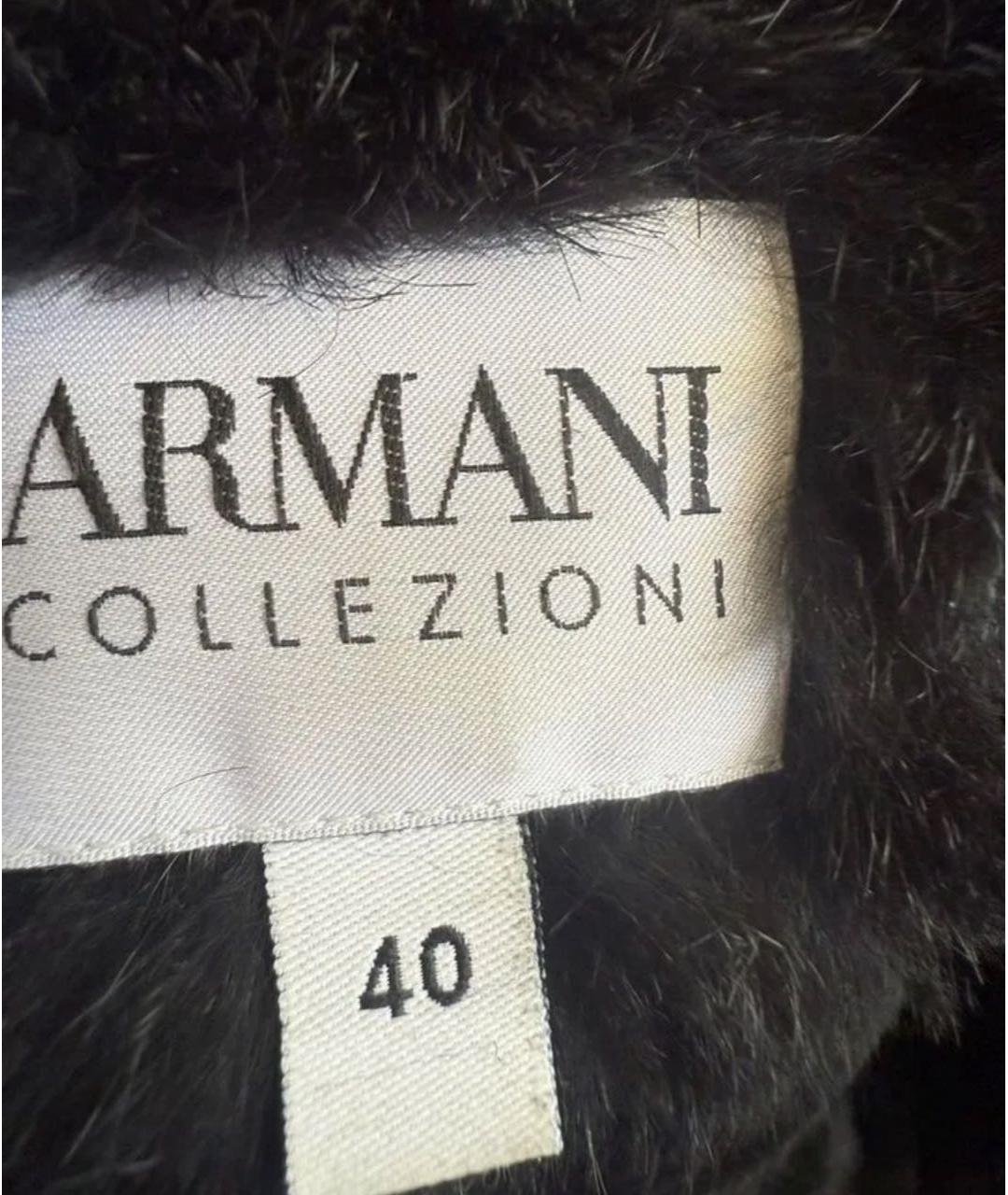 ARMANI COLLEZIONI Черное пальто, фото 6