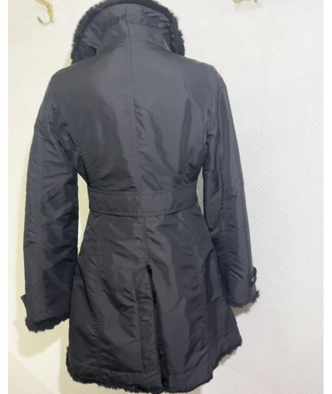 ARMANI COLLEZIONI Черное пальто, фото 2