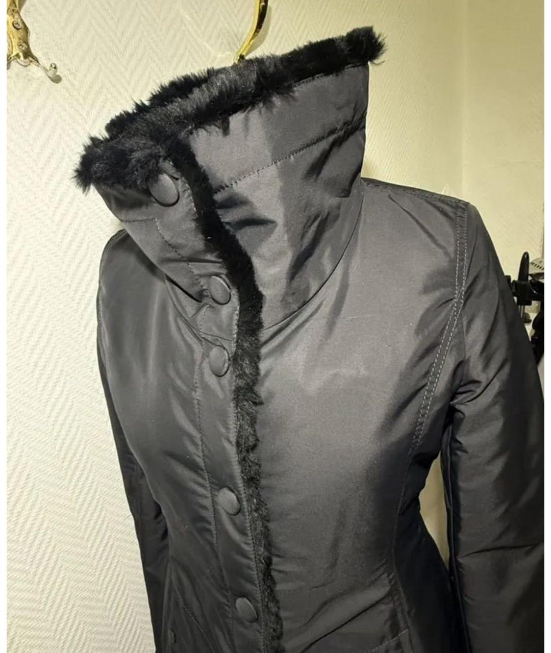 ARMANI COLLEZIONI Черное пальто, фото 4