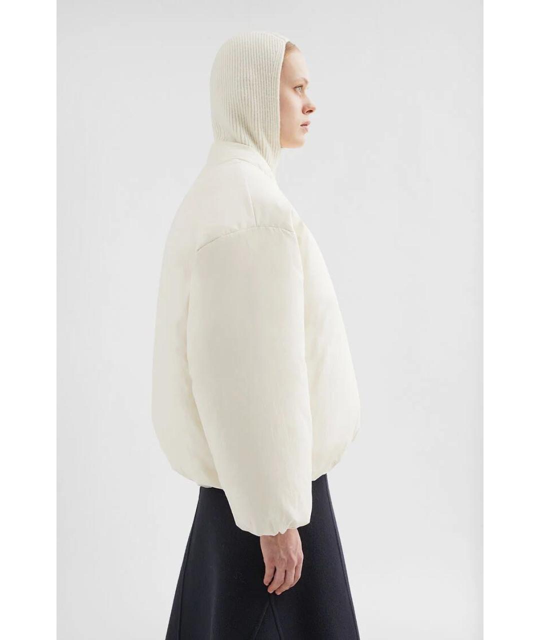 JIL SANDER Бежевая хлопковая куртка, фото 4