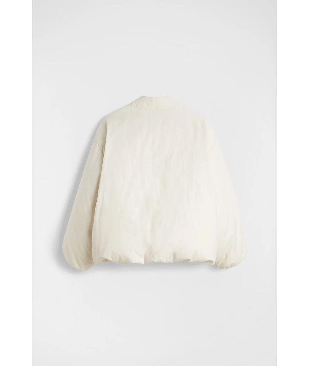 JIL SANDER Бежевая хлопковая куртка, фото 2