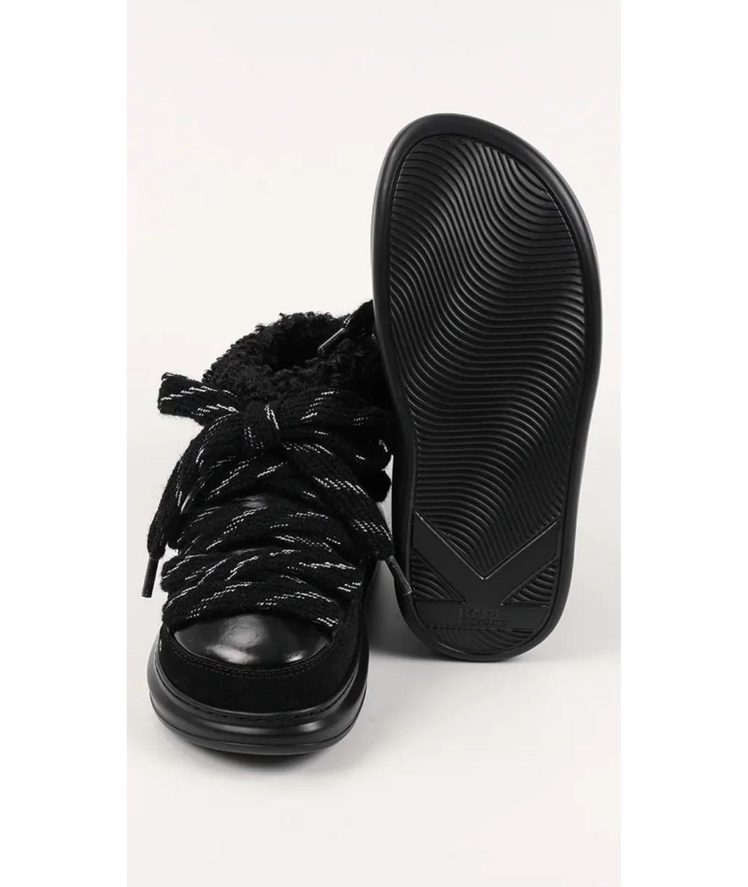 KARL LAGERFELD Черные текстильные ботинки, фото 5