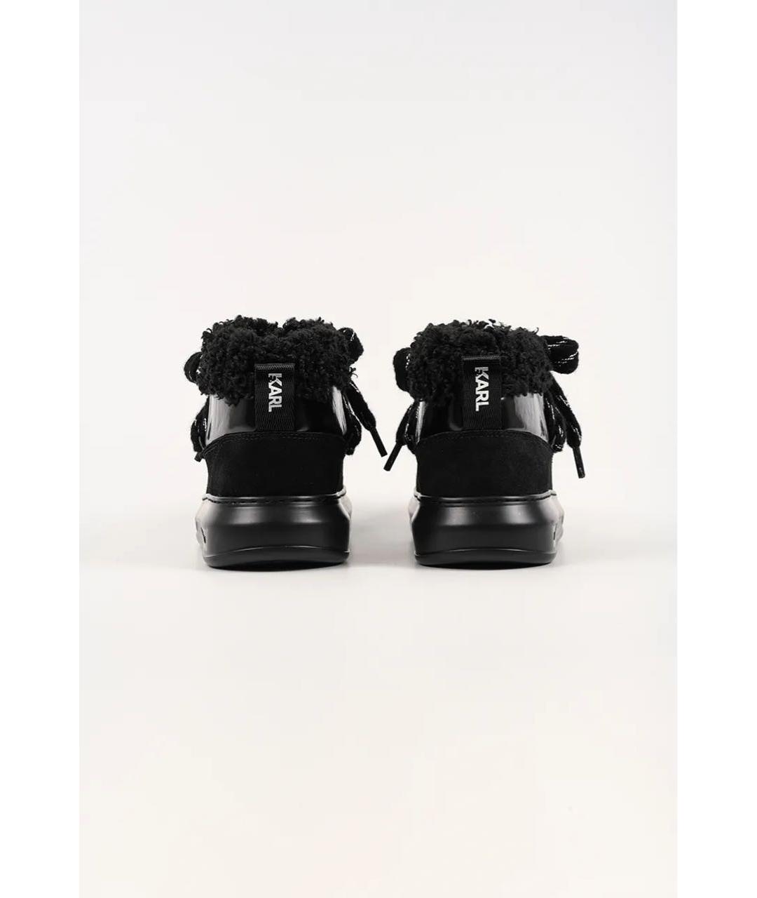 KARL LAGERFELD Черные текстильные ботинки, фото 4