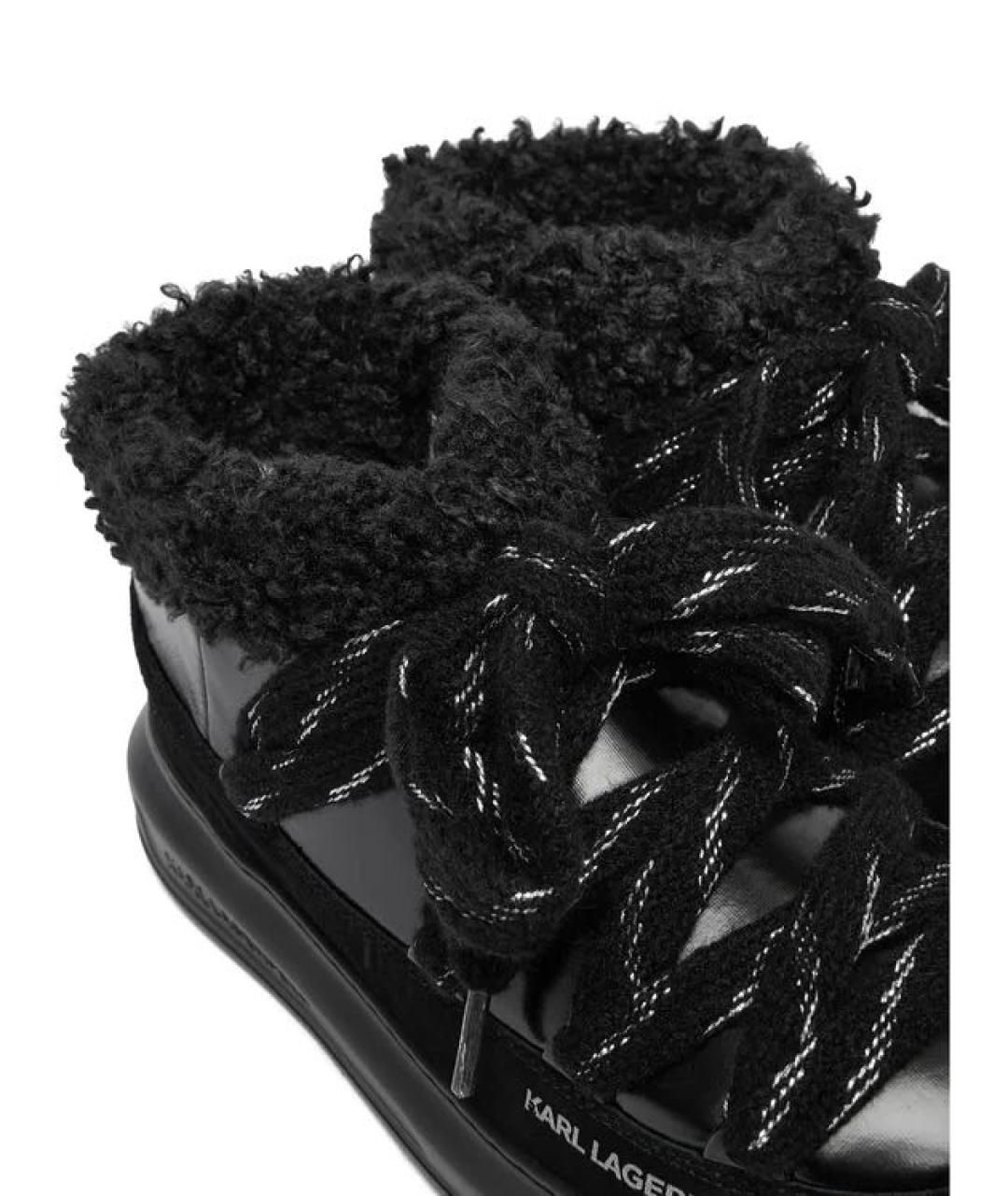KARL LAGERFELD Черные текстильные ботинки, фото 6