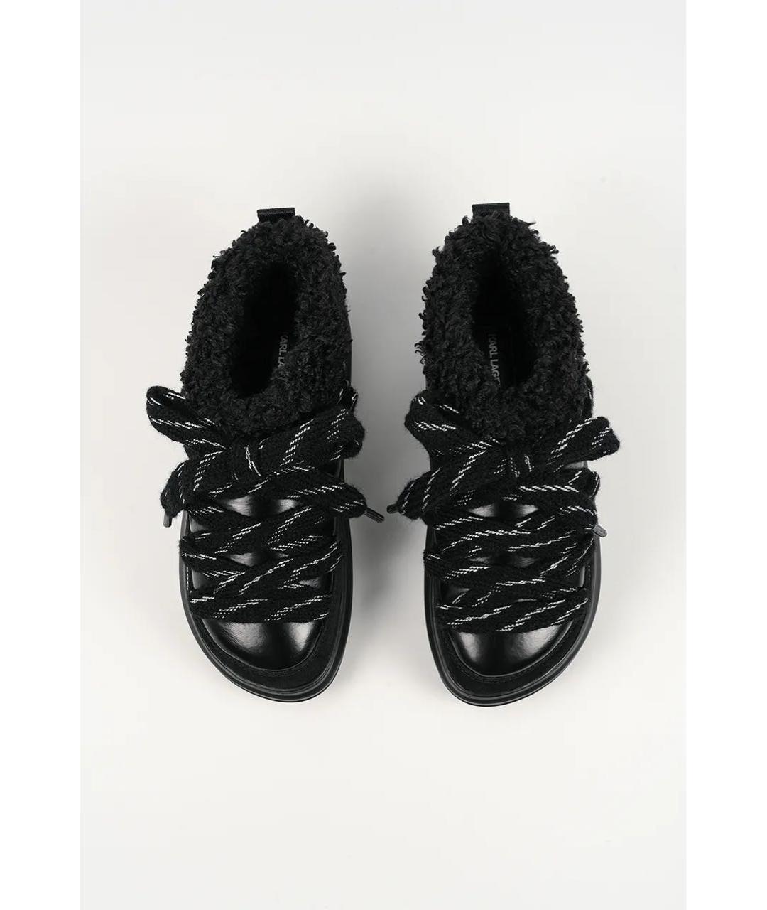 KARL LAGERFELD Черные текстильные ботинки, фото 3