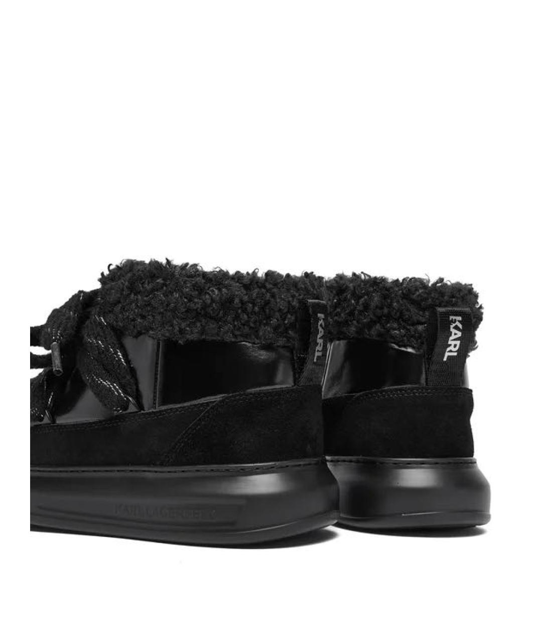 KARL LAGERFELD Черные текстильные ботинки, фото 7