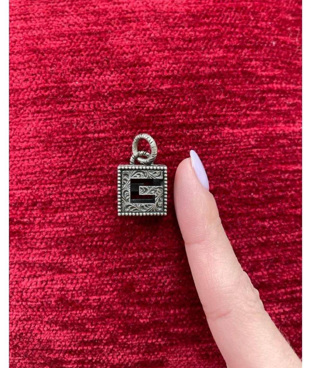 GUCCI Серебрянный серебряный кулон, фото 5