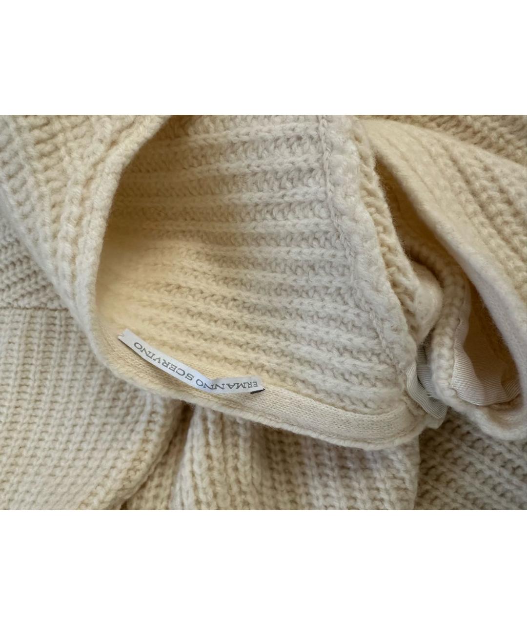 ERMANNO SCERVINO Белый шерстяной джемпер / свитер, фото 5