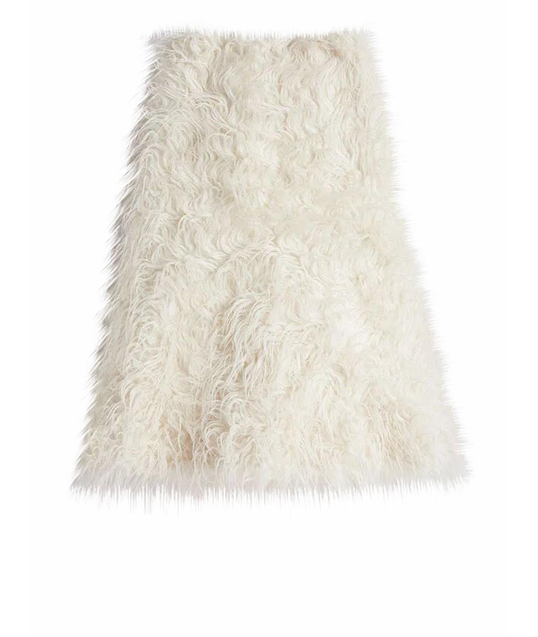 JIL SANDER Бежевая шерстяная юбка миди, фото 1