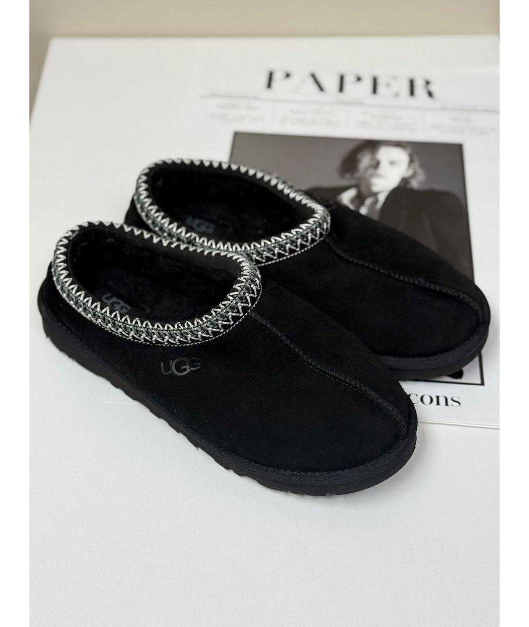 UGG AUSTRALIA Черные замшевые ботинки, фото 2