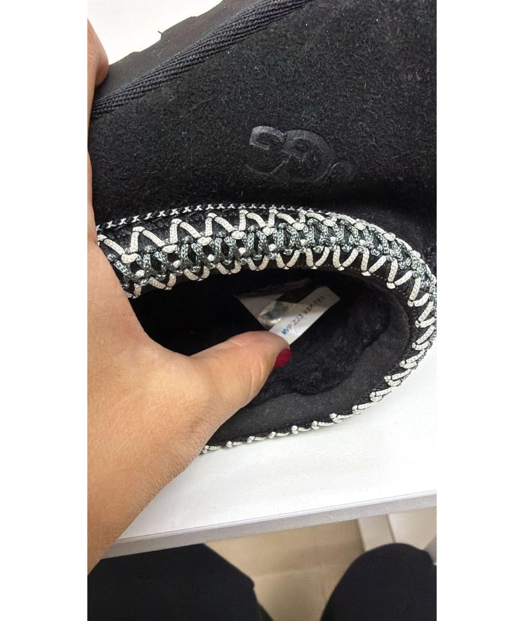 UGG AUSTRALIA Черные замшевые ботинки, фото 6