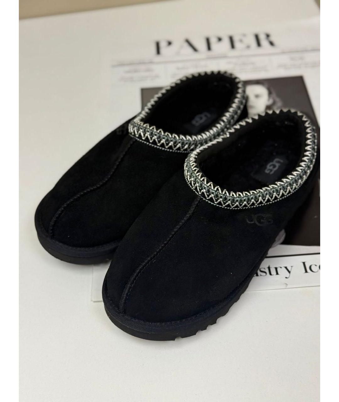 UGG AUSTRALIA Черные замшевые ботинки, фото 4