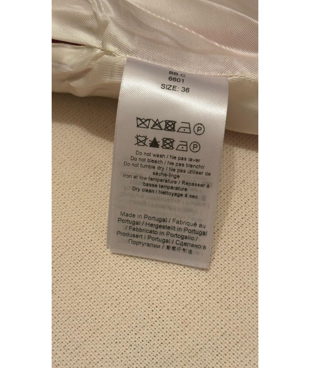 GANNI Фуксия шерстяная юбка мини, фото 5