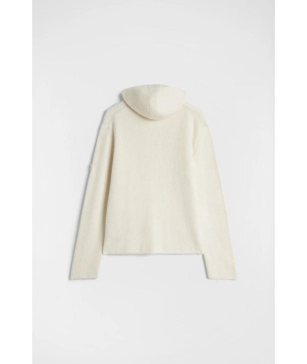 JIL SANDER Бежевый шерстяной джемпер / свитер, фото 2