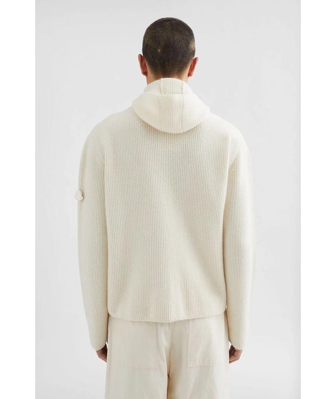 JIL SANDER Бежевый шерстяной джемпер / свитер, фото 6