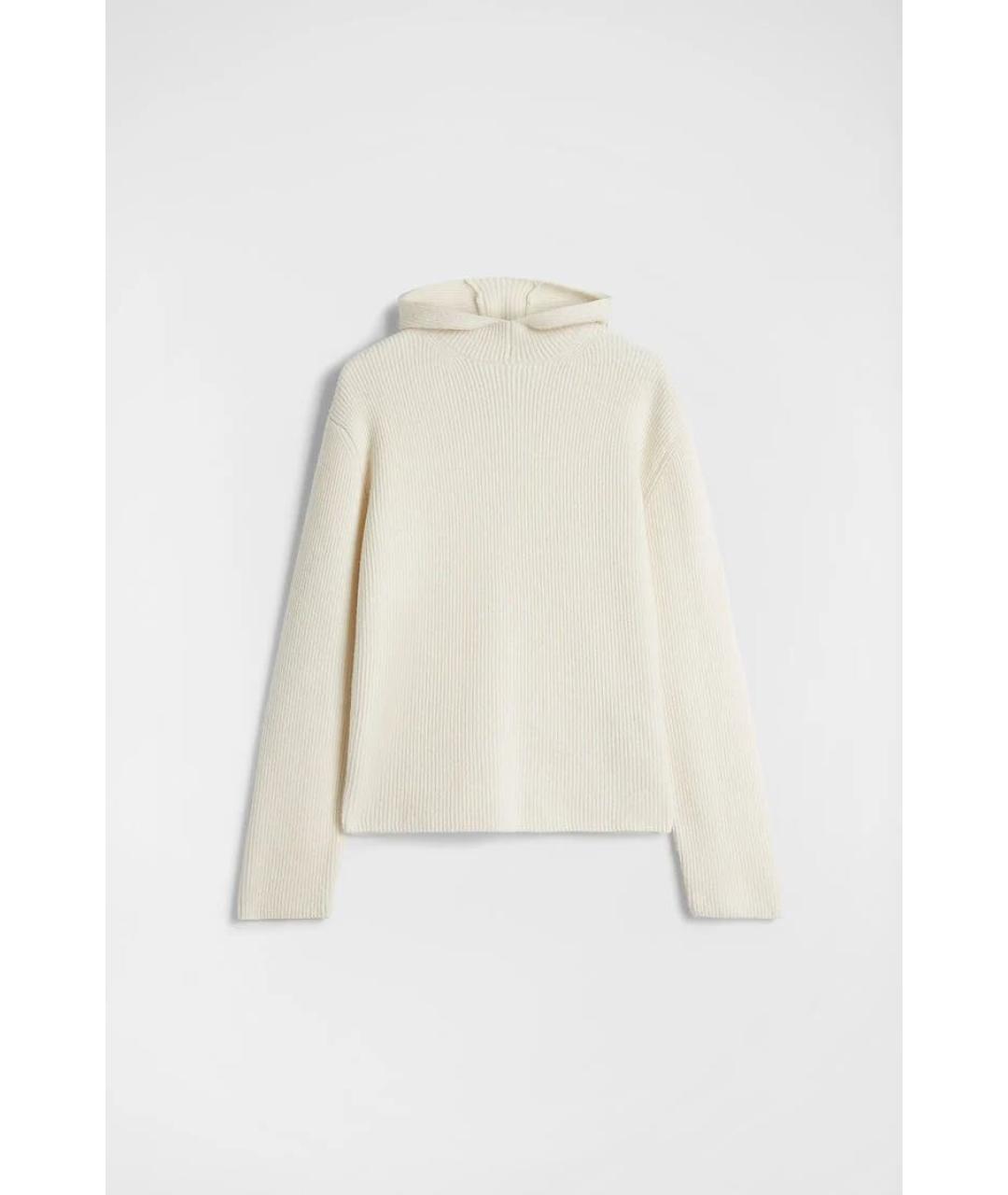 JIL SANDER Бежевый шерстяной джемпер / свитер, фото 7