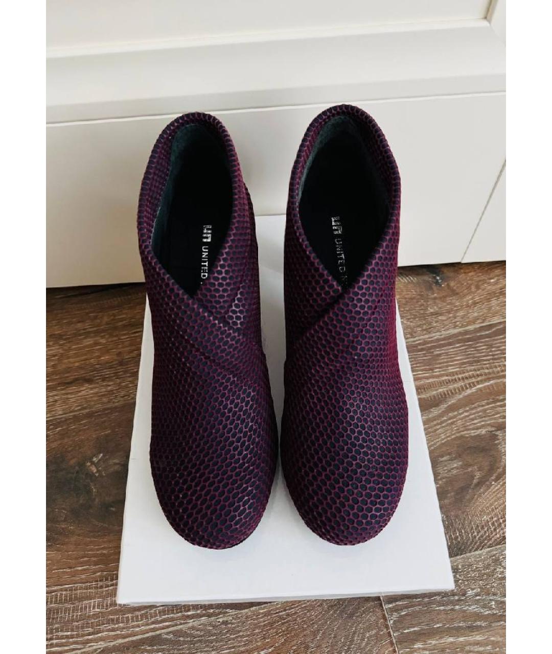 UNITED NUDE Бордовые ботильоны, фото 2