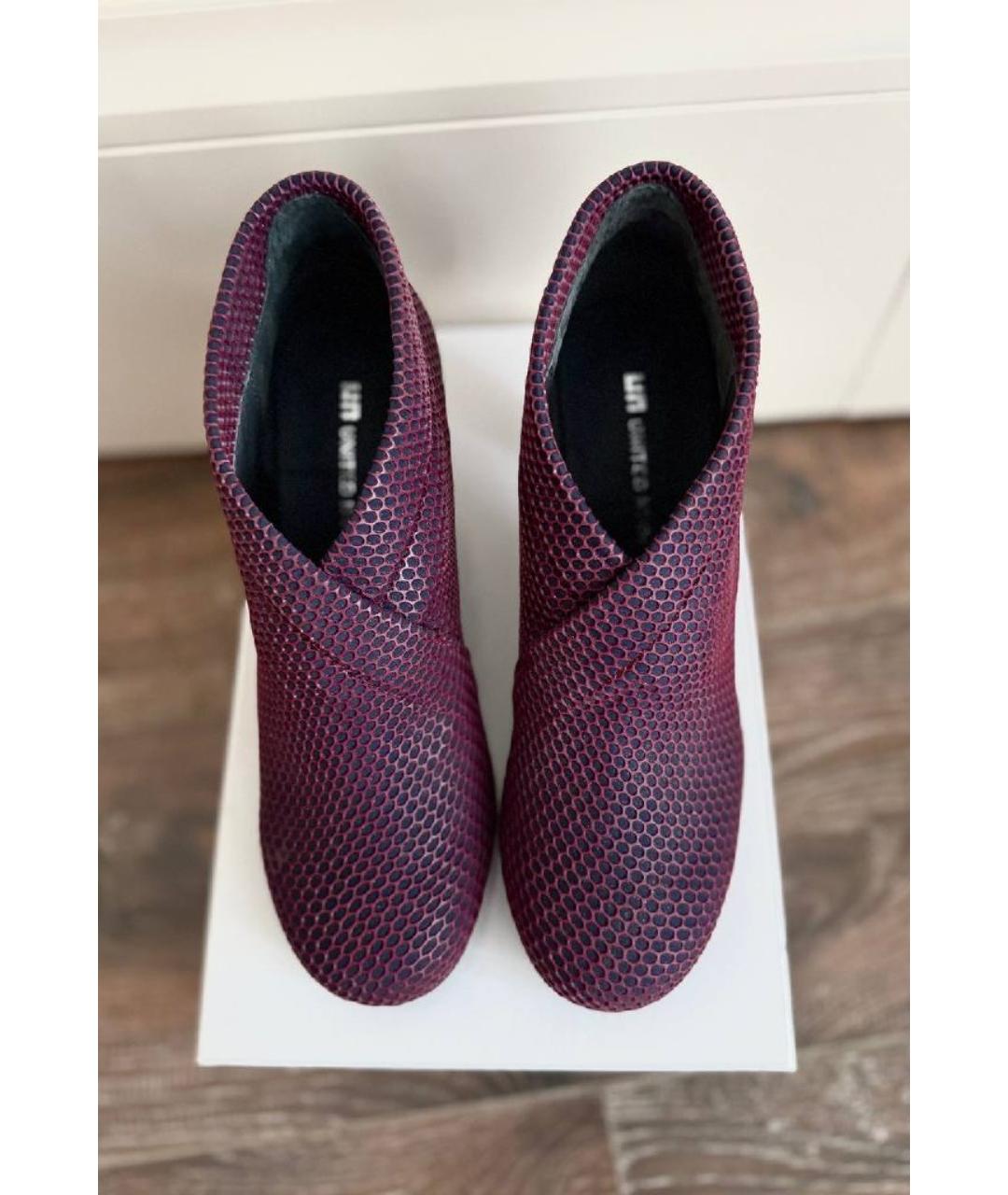 UNITED NUDE Бордовые ботильоны, фото 3