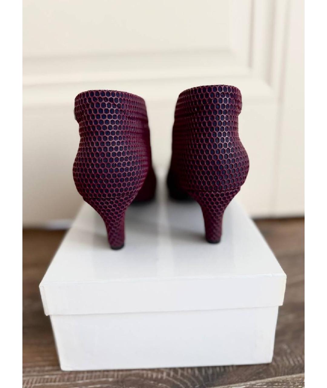 UNITED NUDE Бордовые ботильоны, фото 4