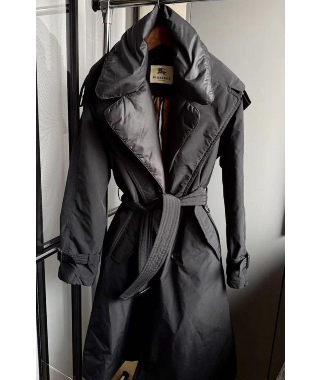 BURBERRY Черное пальто, фото 9