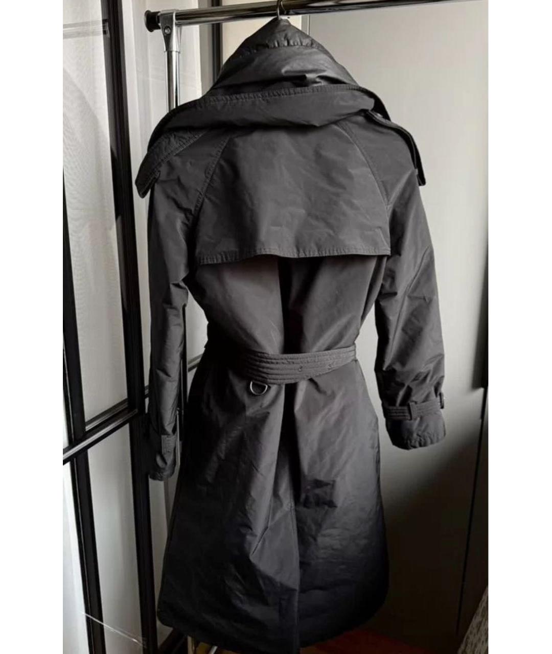 BURBERRY Черное пальто, фото 7