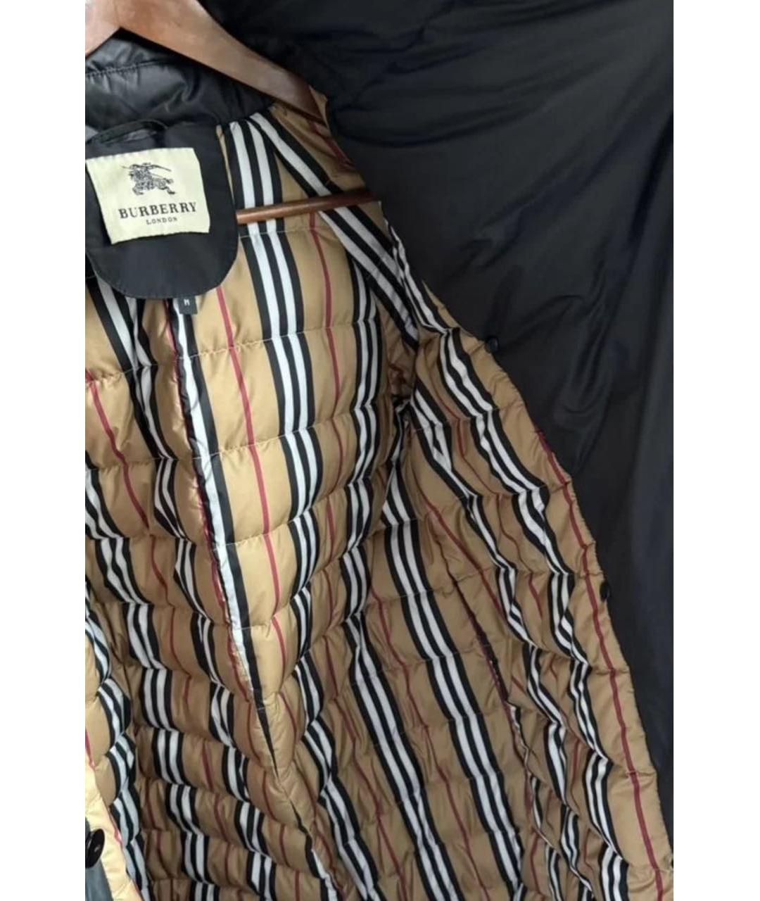 BURBERRY Черное пальто, фото 6