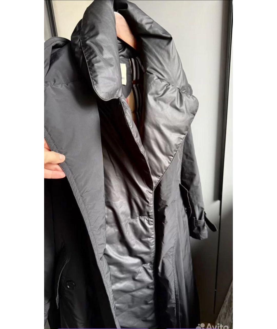 BURBERRY Черное пальто, фото 5