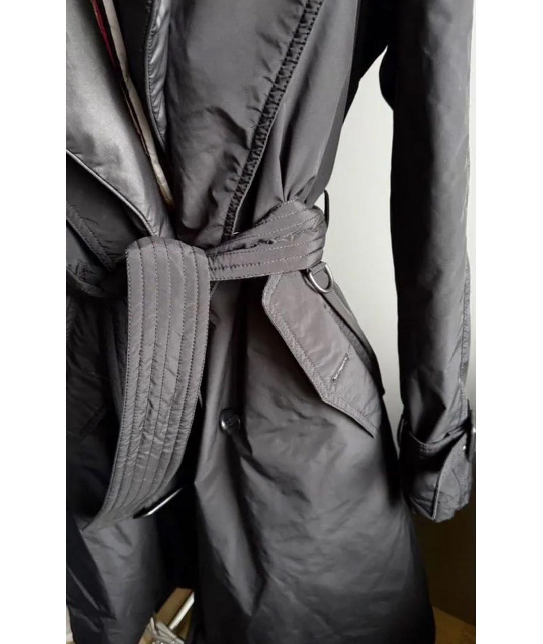 BURBERRY Черное пальто, фото 8