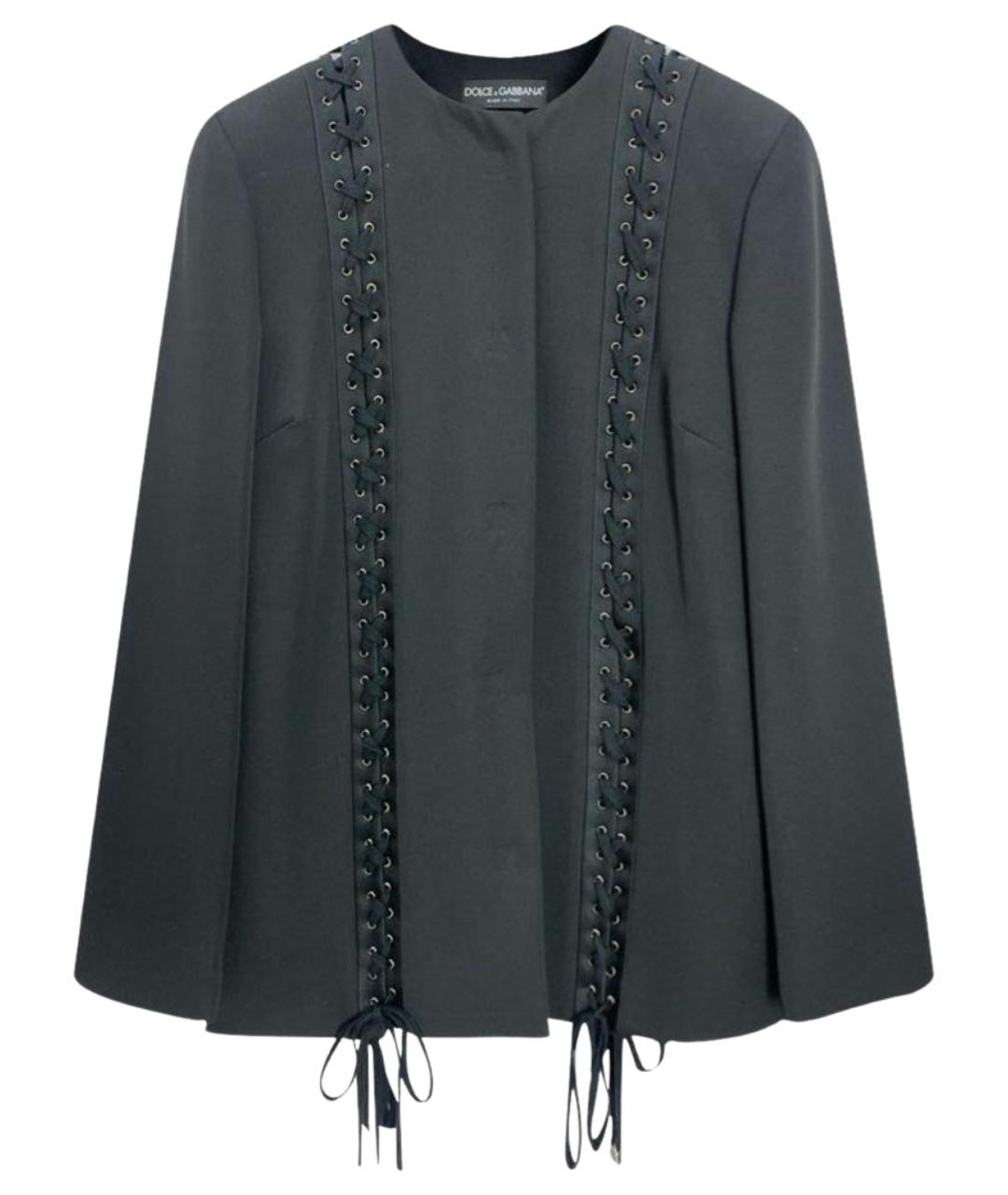 DOLCE&GABBANA Черный шерстяной жакет/пиджак, фото 1