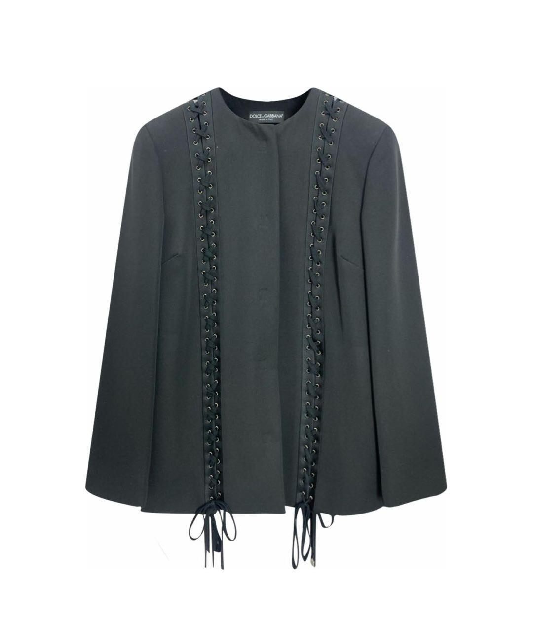 DOLCE&GABBANA Черный шерстяной жакет/пиджак, фото 9