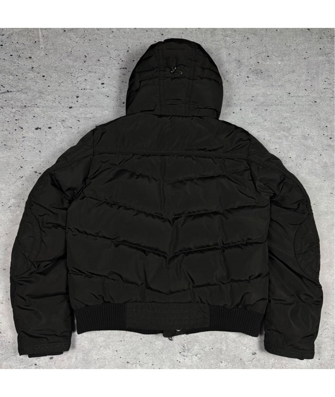 MONCLER Черный полиэстеровый пуховик, фото 2