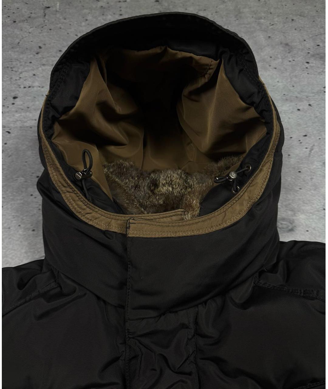 MONCLER Черный полиэстеровый пуховик, фото 6