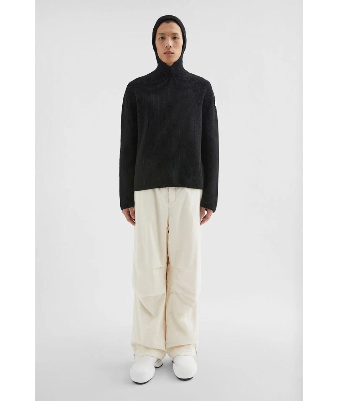 JIL SANDER Черный шерстяной джемпер / свитер, фото 3