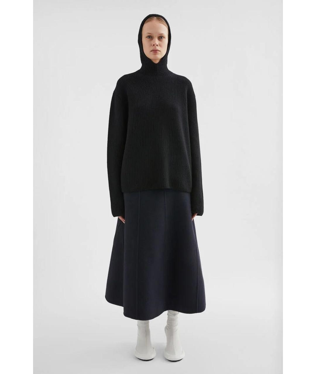 JIL SANDER Черный шерстяной джемпер / свитер, фото 2