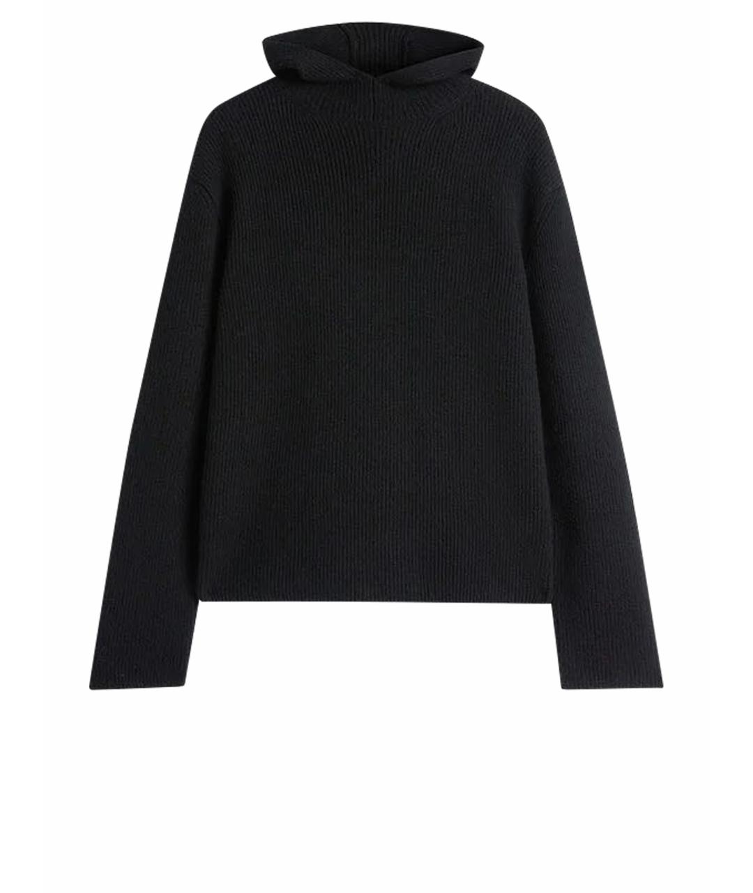 JIL SANDER Черный шерстяной джемпер / свитер, фото 1