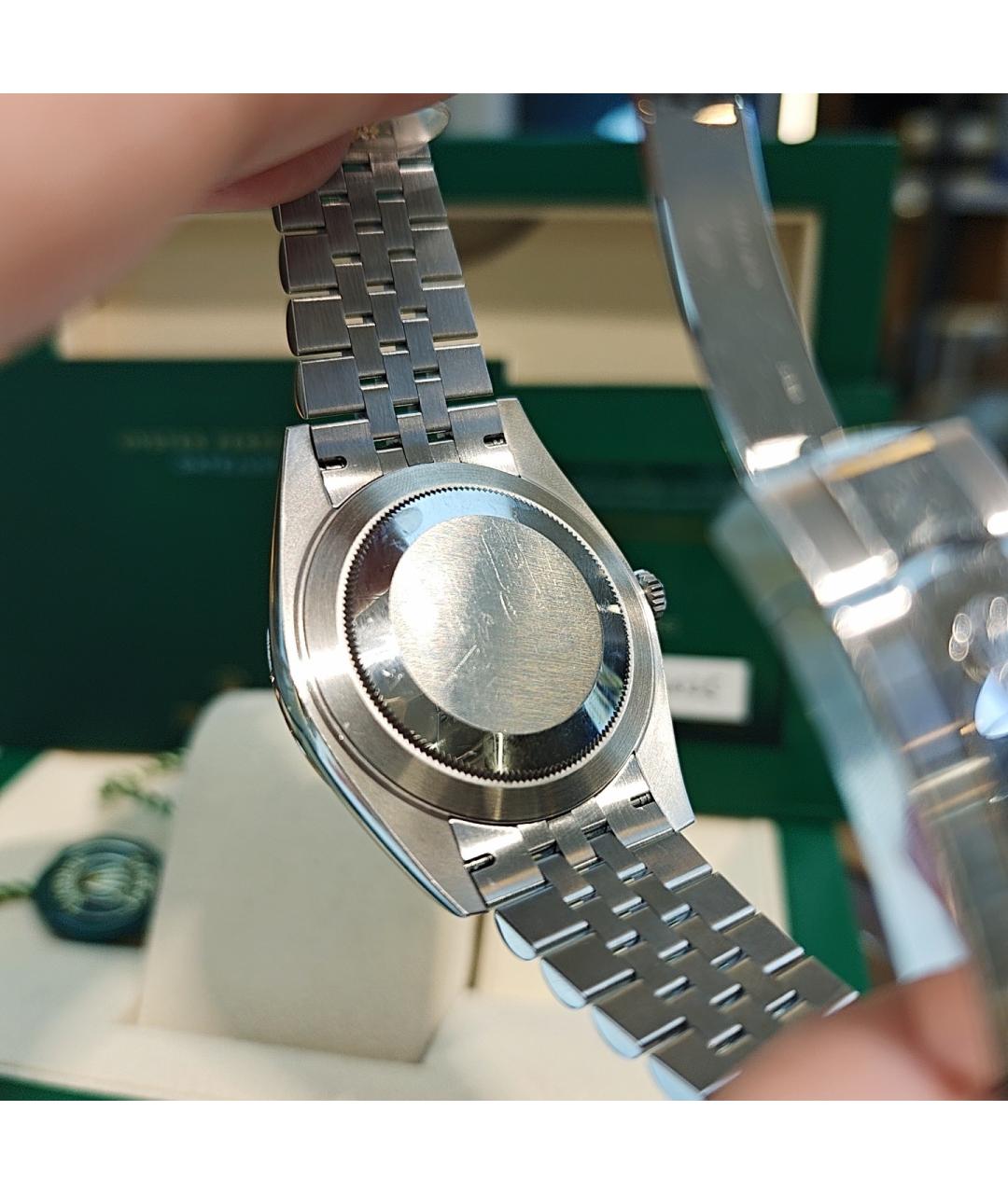 ROLEX Серебряные металлические часы, фото 5