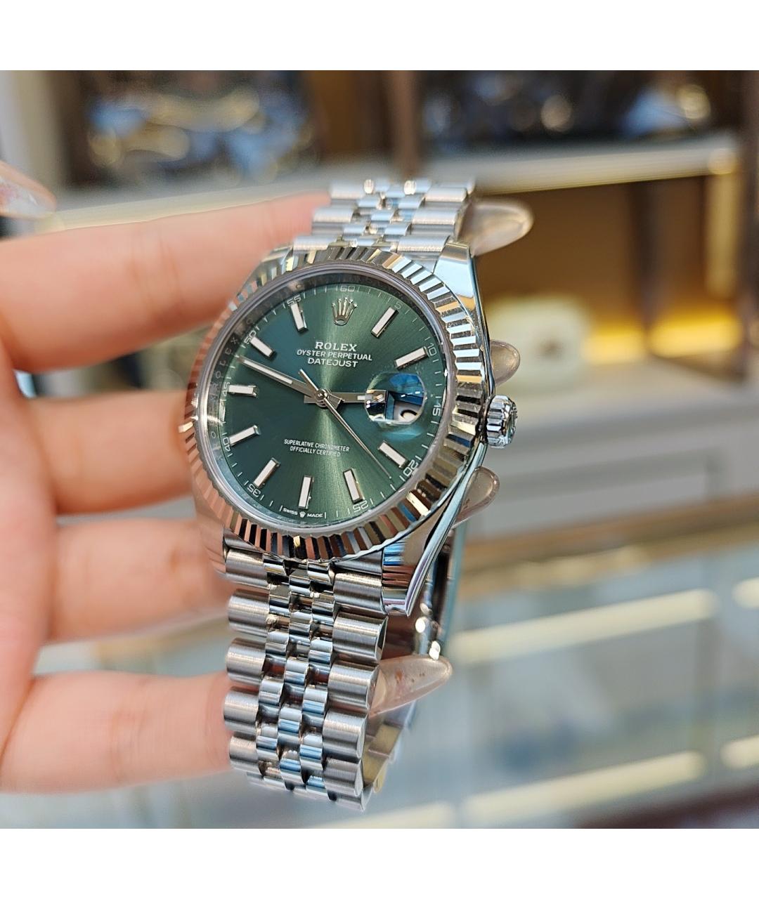 ROLEX Серебряные металлические часы, фото 3