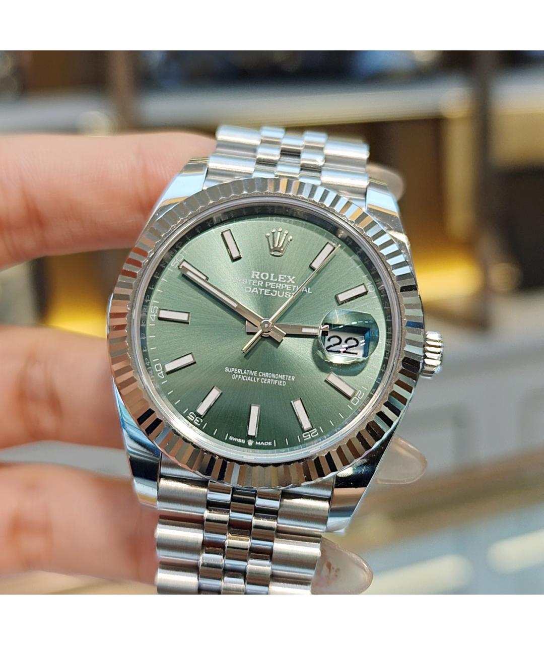 ROLEX Серебряные металлические часы, фото 6