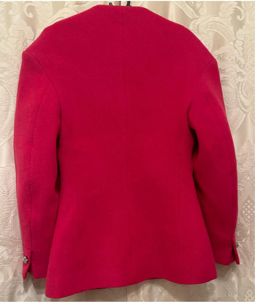 GANNI Фуксия шерстяной жакет/пиджак, фото 3